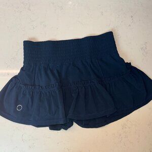 'The Bubble' Navy Lawley Tennis Skirt, L